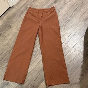 Lululemon Men’s Wide Leg 5 Pocket Pants 28W Rust Brown Stretch Performance